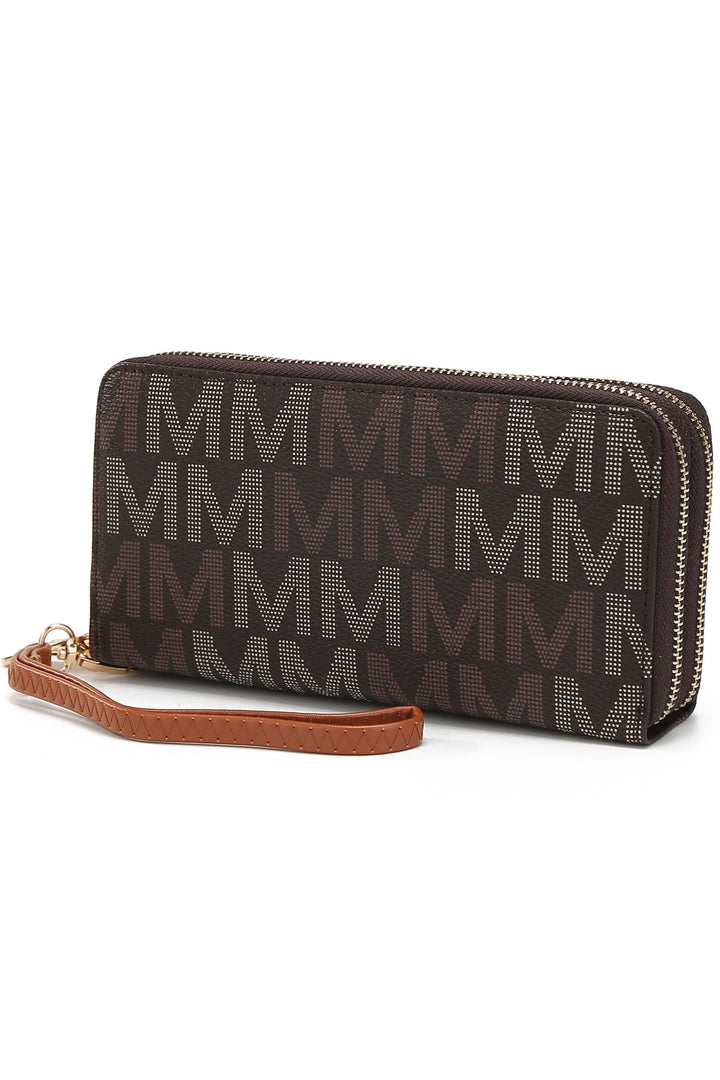 Burgundy Mkf Hofstra M Signature Wallet Wristlet By Mia K