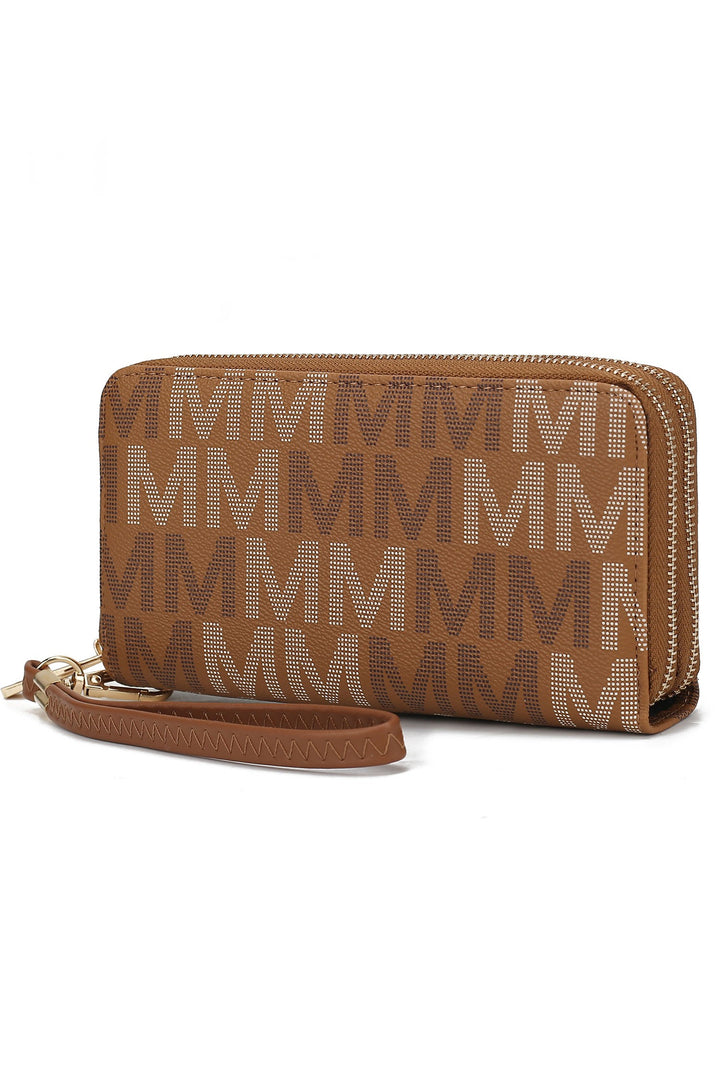 White Mkf Hofstra M Signature Wallet Wristlet By Mia K
