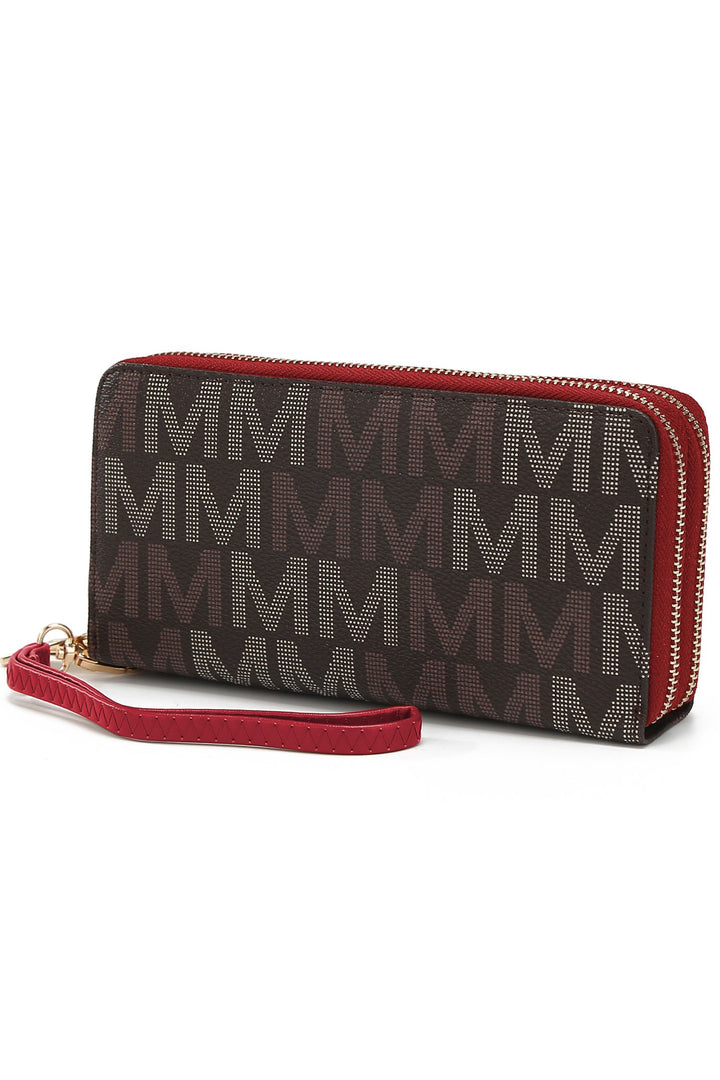 Tan Mkf Hofstra M Signature Wallet Wristlet By Mia K