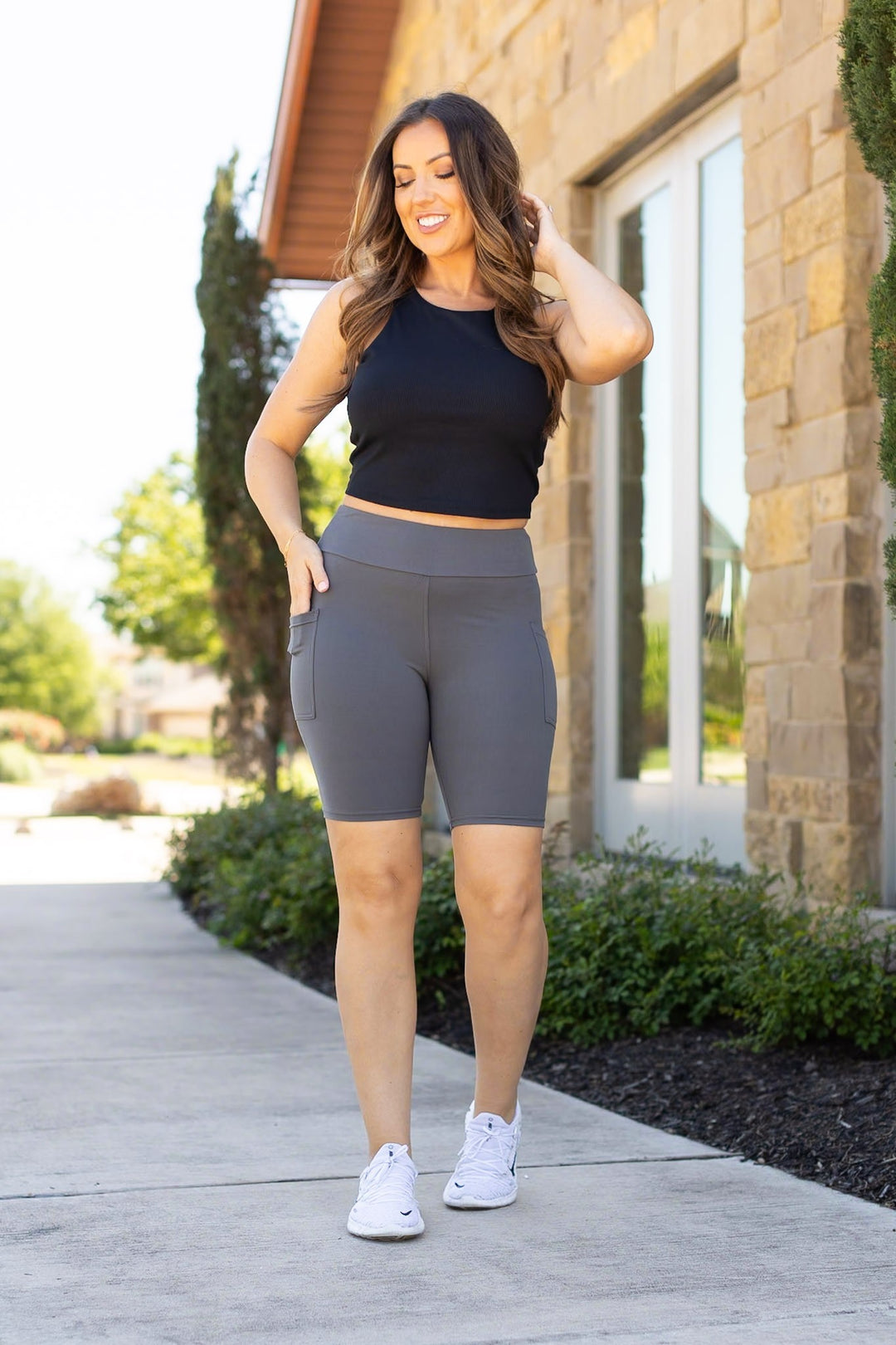 Charcoal Charcoal Biker Shorts 1