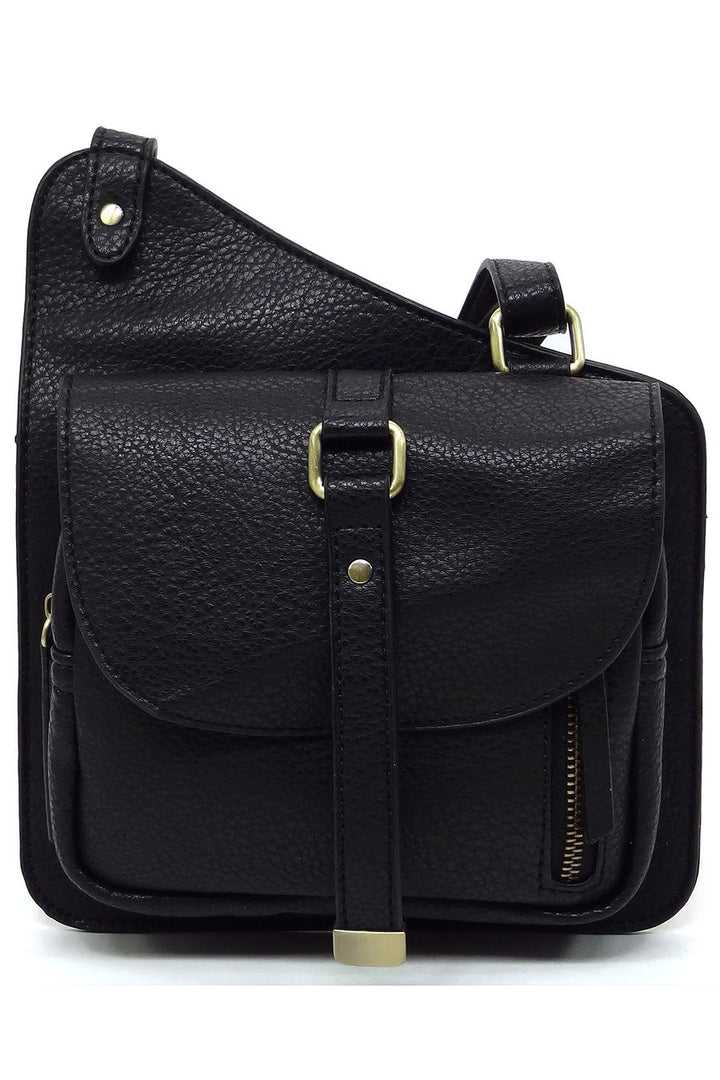 Mocha Fashion Flat Crossbody Bag