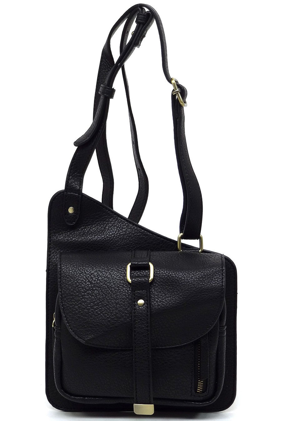 Olive Fashion Flat Crossbody Bag