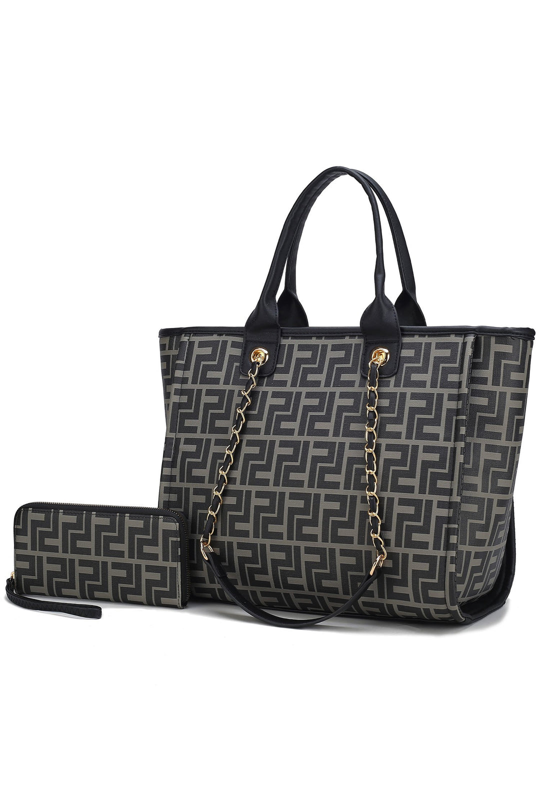 Black Mkf Marlene Women Tote Bag With Wallet By Mia K
