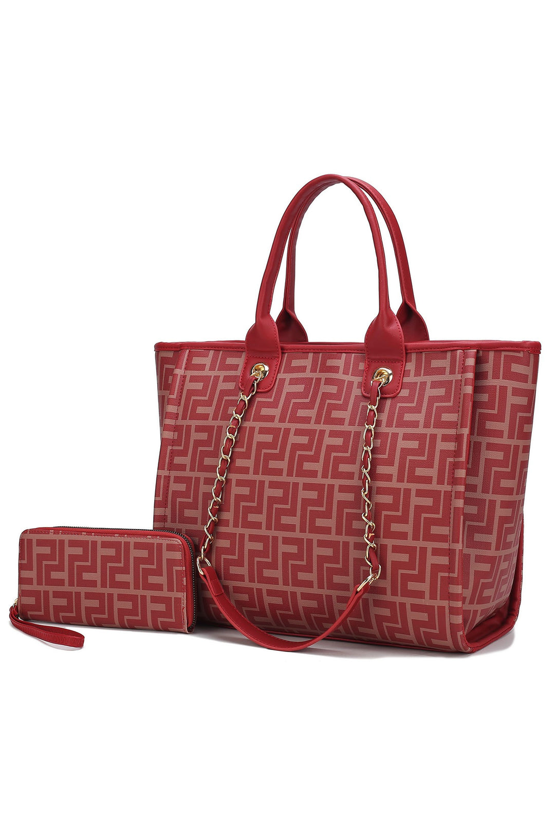 Navy Mkf Marlene Women Tote Bag With Wallet By Mia K