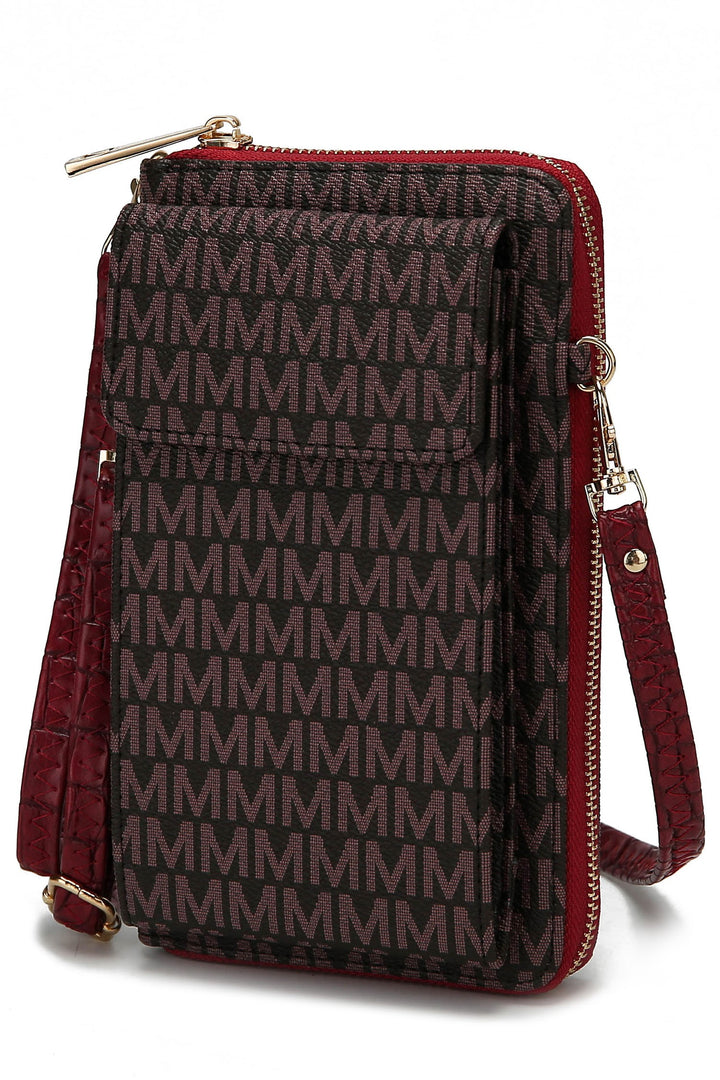 White Mkf Mala Phone Wallet Crossbody Bag By Mia K