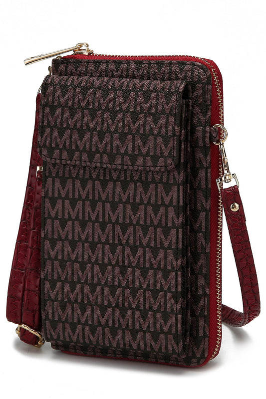 White Mkf Mala Phone Wallet Crossbody Bag By Mia K