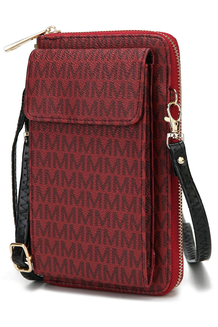 Navy Mkf Mala Phone Wallet Crossbody Bag By Mia K