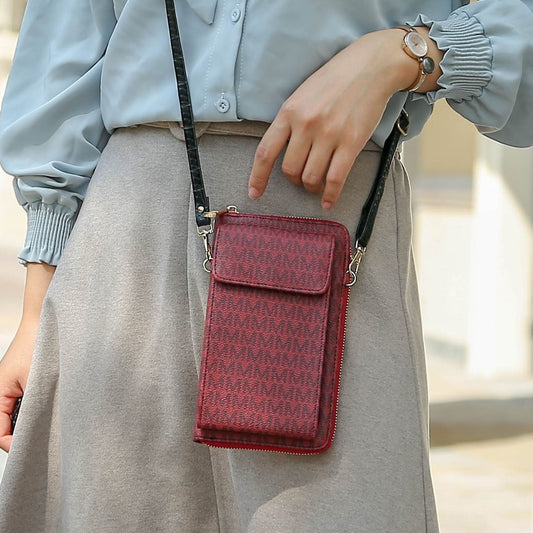 Black Mkf Mala Phone Wallet Crossbody Bag By Mia K
