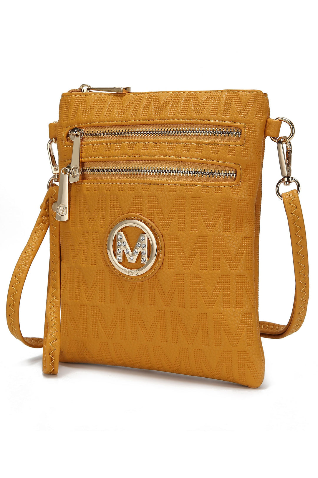 Pewter Mkf Andrea Milan M Signature Crossbody By Mia K