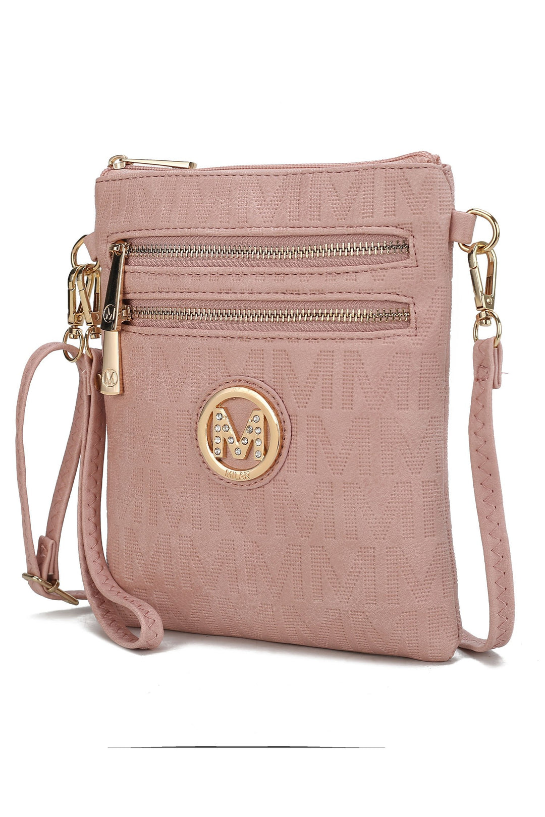 Taupe Mkf Andrea Milan M Signature Crossbody By Mia K