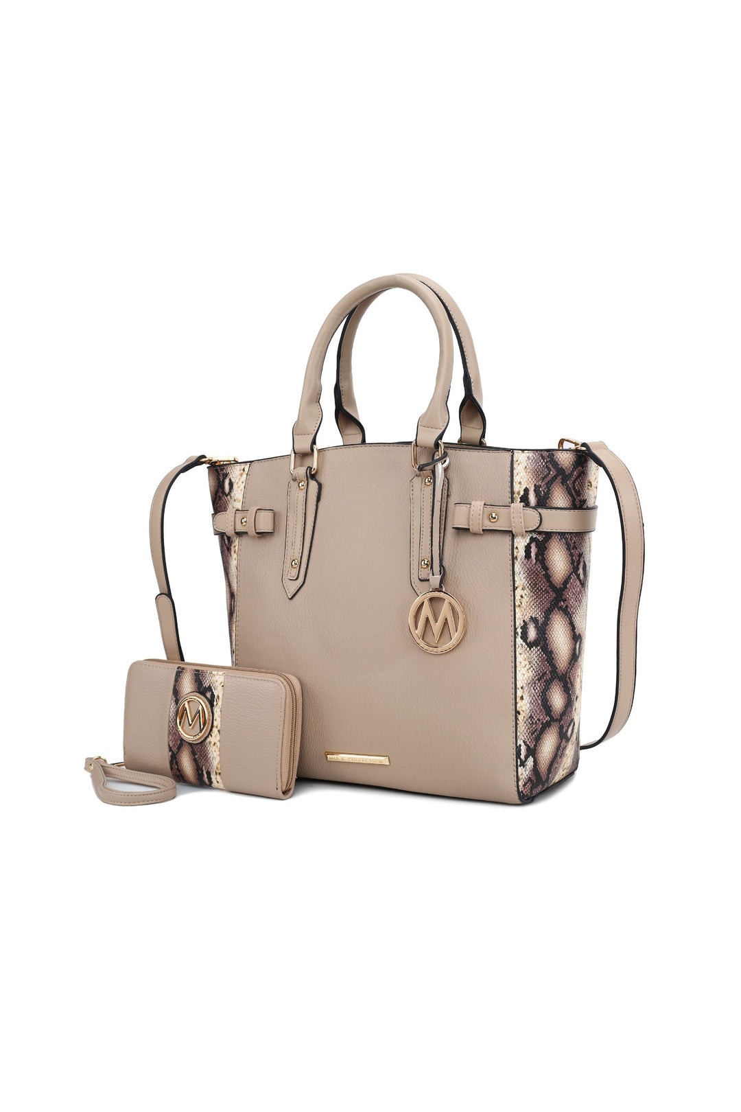 Mkf Joelle Faux Snake Tote Bag Wallet By Mia K