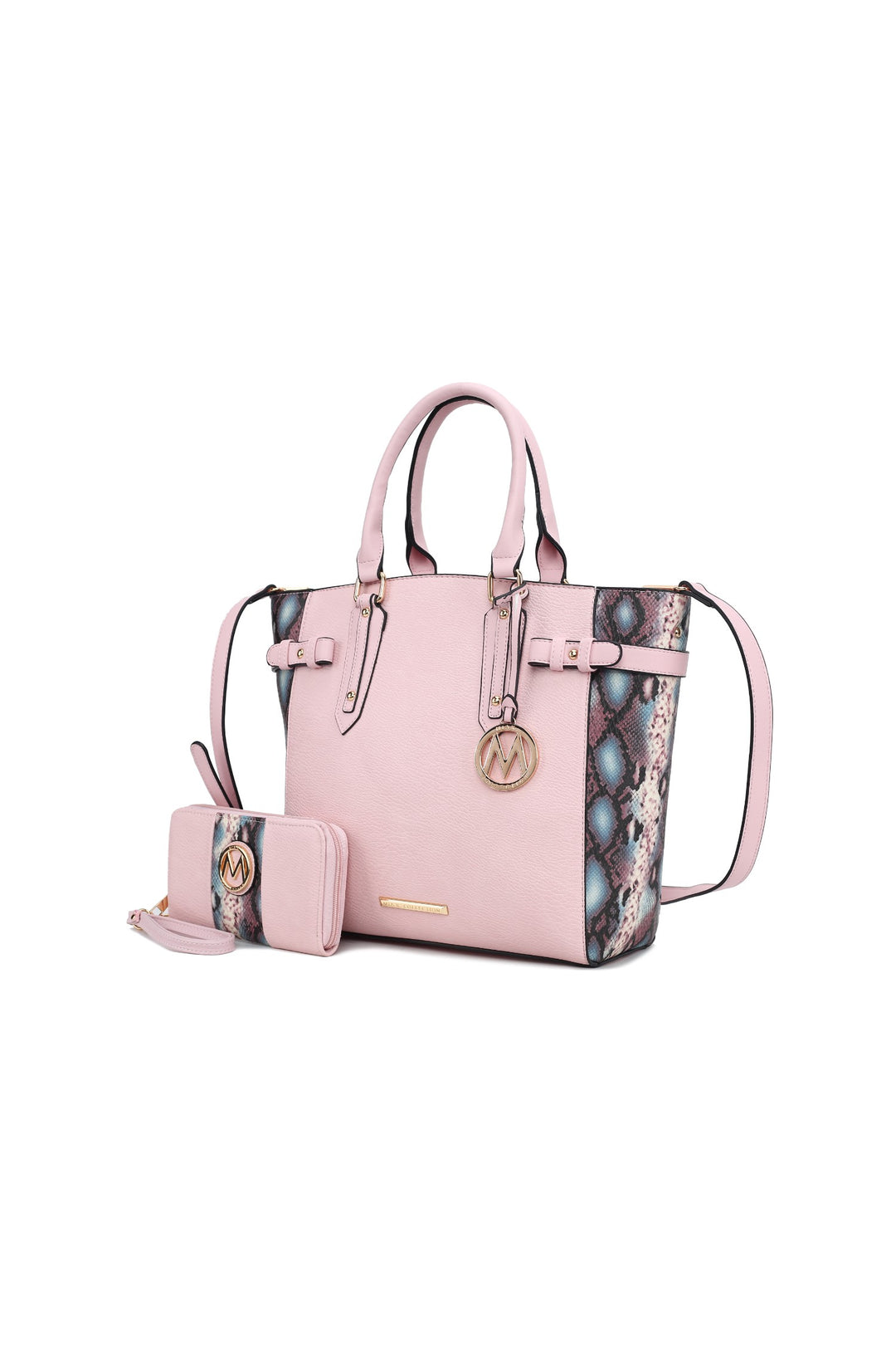 Mkf Joelle Faux Snake Tote Bag Wallet By Mia K