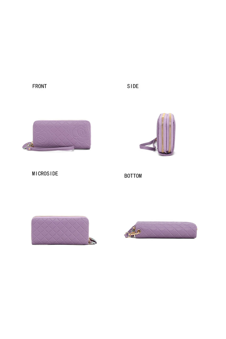 Mkf Honey Genuine Leather Embossed Wallet By Mia K