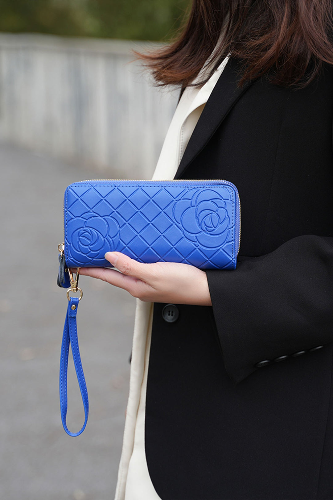 Black Mkf Honey Genuine Leather Embossed Wallet By Mia K