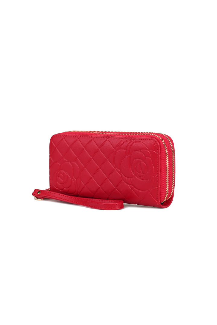 Royal Blue Mkf Honey Genuine Leather Embossed Wallet By Mia K