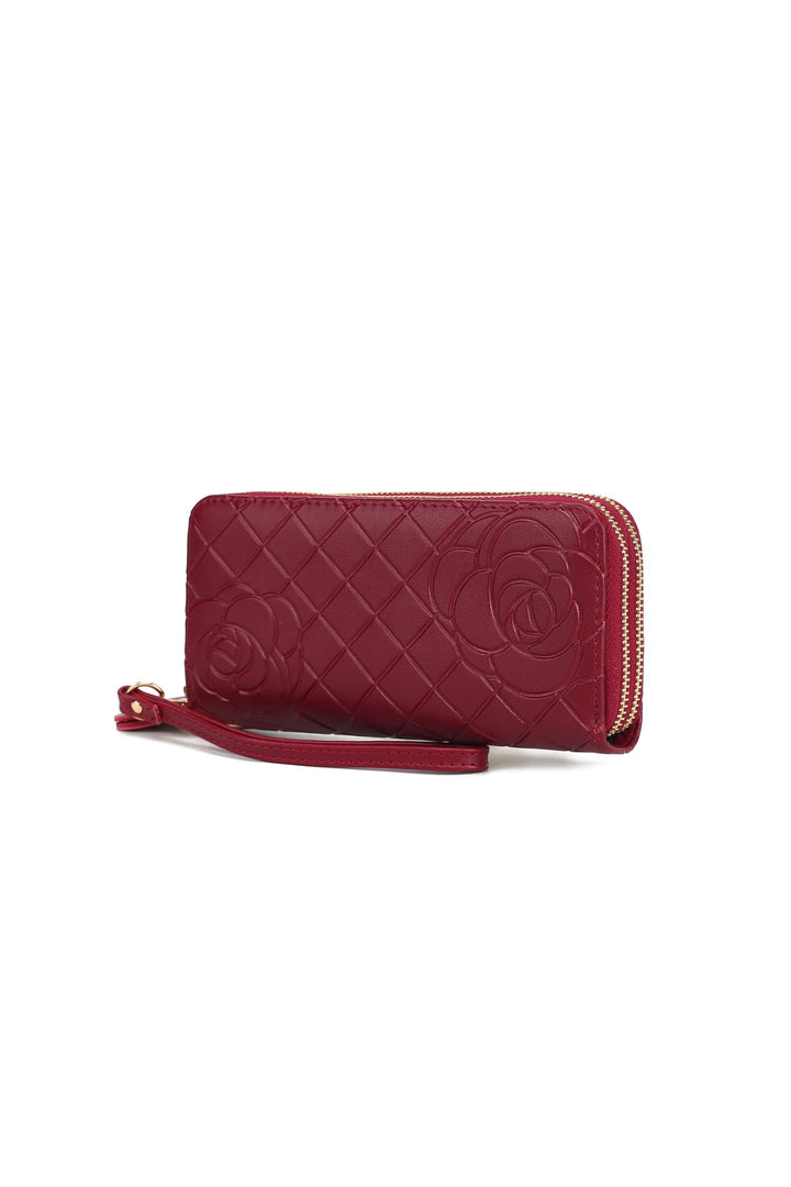 Coffee Mkf Honey Genuine Leather Embossed Wallet By Mia K