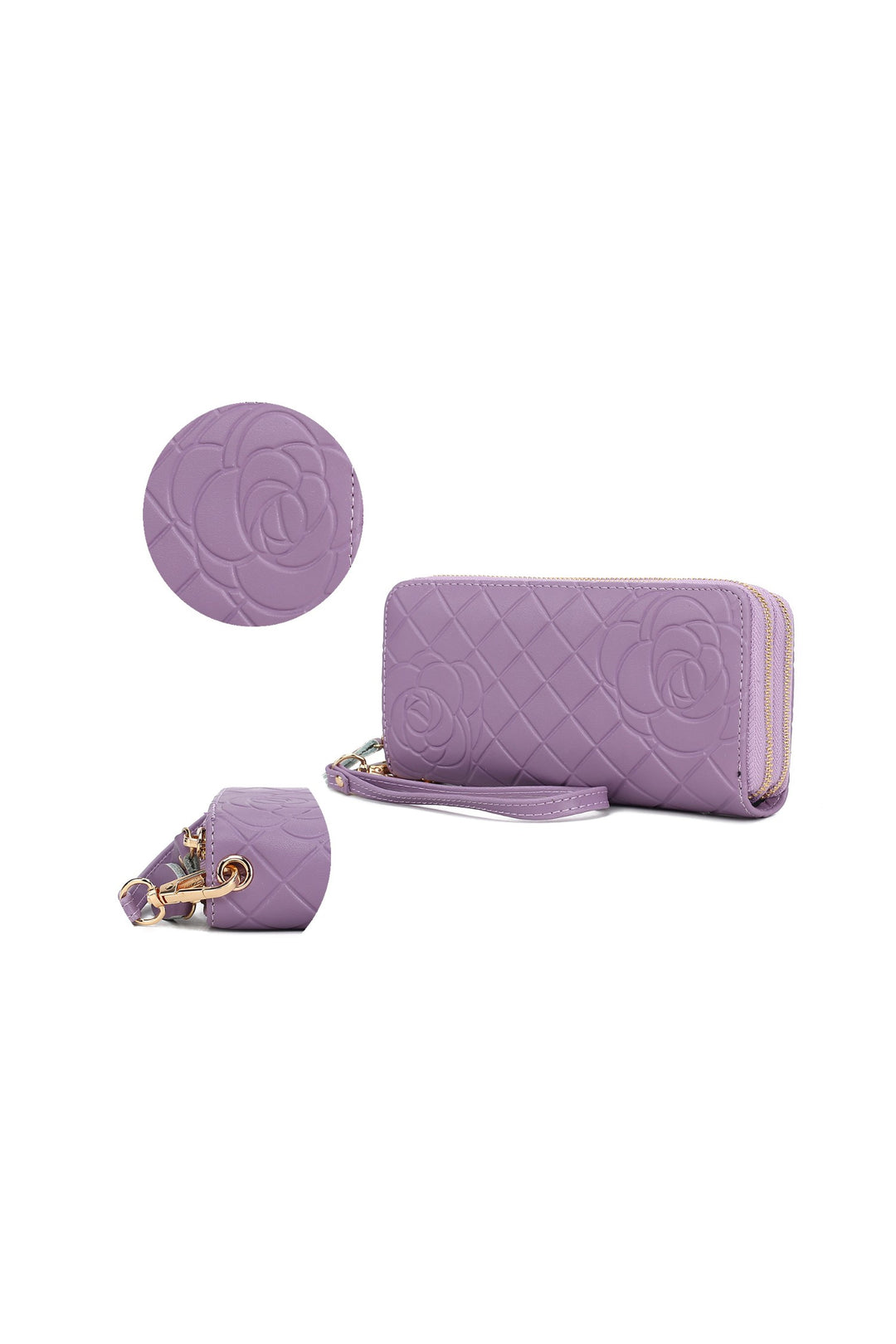 Mkf Honey Genuine Leather Embossed Wallet By Mia K