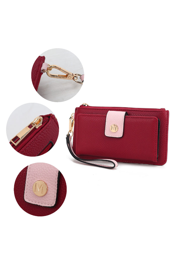 Mkf Olympe Vegan Leather Wristlet Wallet By Mia K