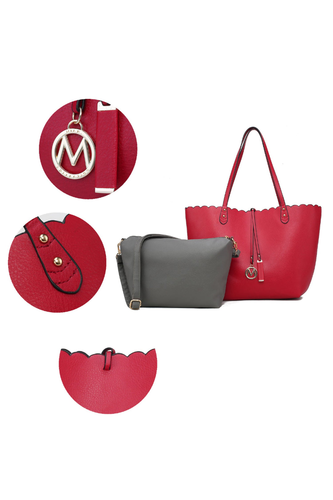 Mkf Reversible Shopper Tote Crossbody By Mia K