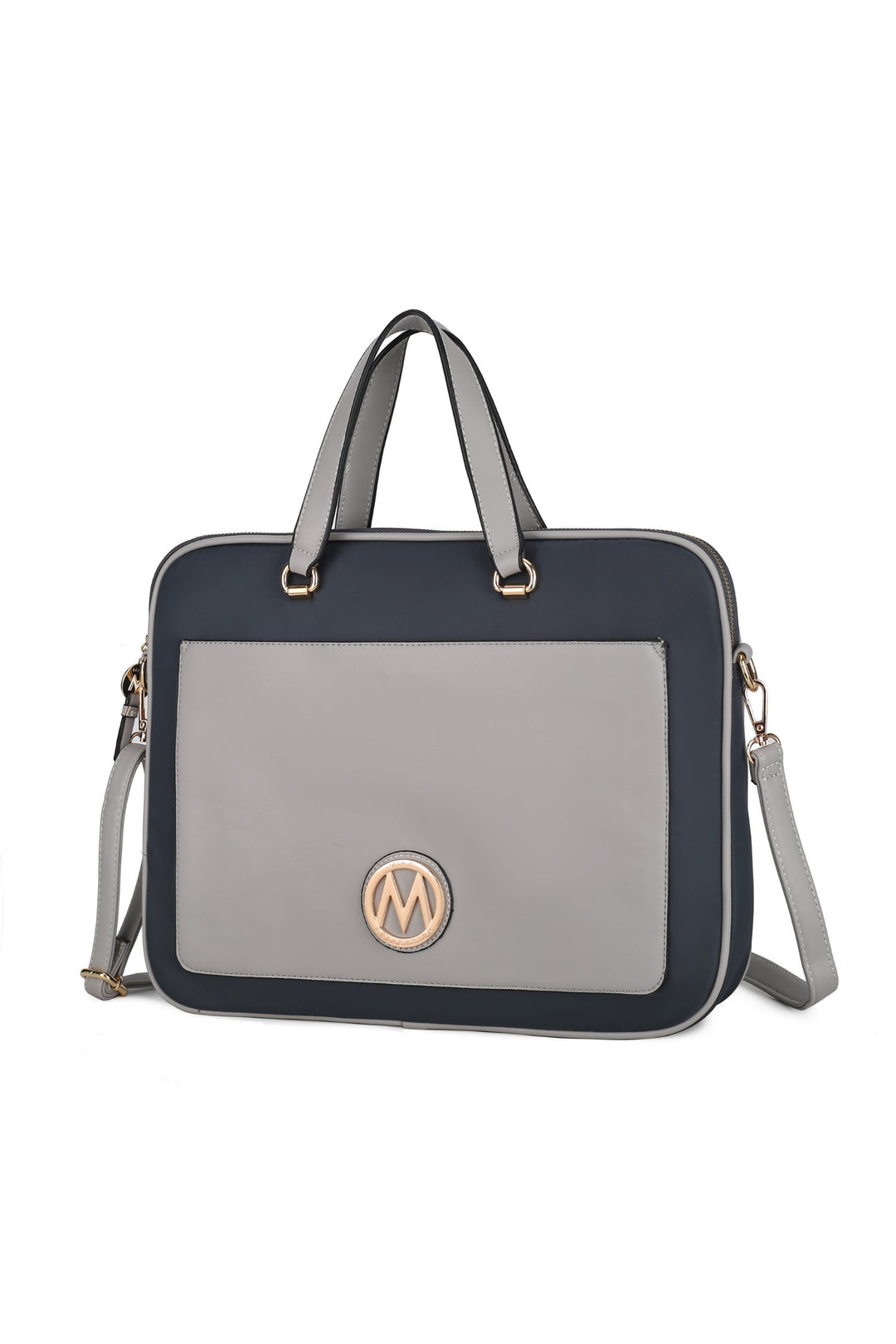 Peacock Blue Mkf Nina Vegan Leather Laptop Case By Mia K