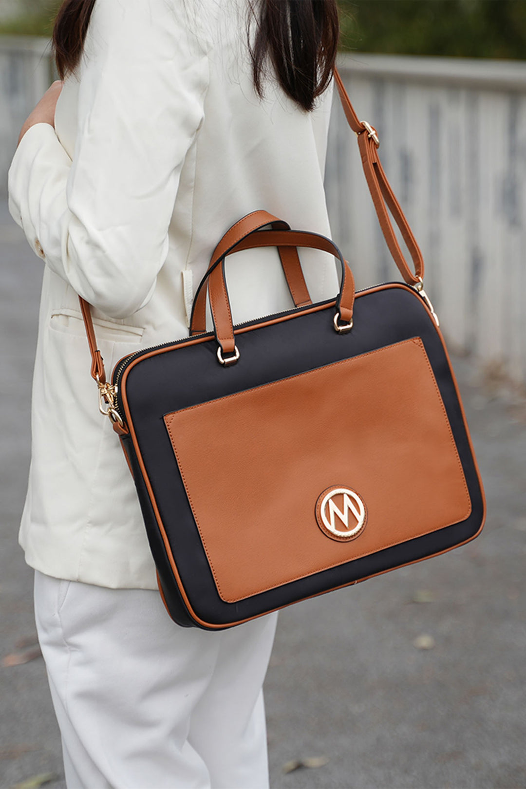 Blush Mkf Nina Vegan Leather Laptop Case By Mia K