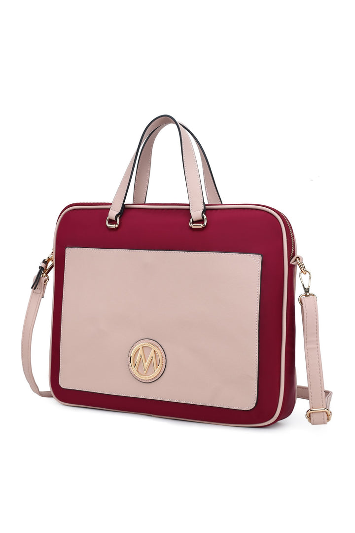 Ivory Mkf Nina Vegan Leather Laptop Case By Mia K