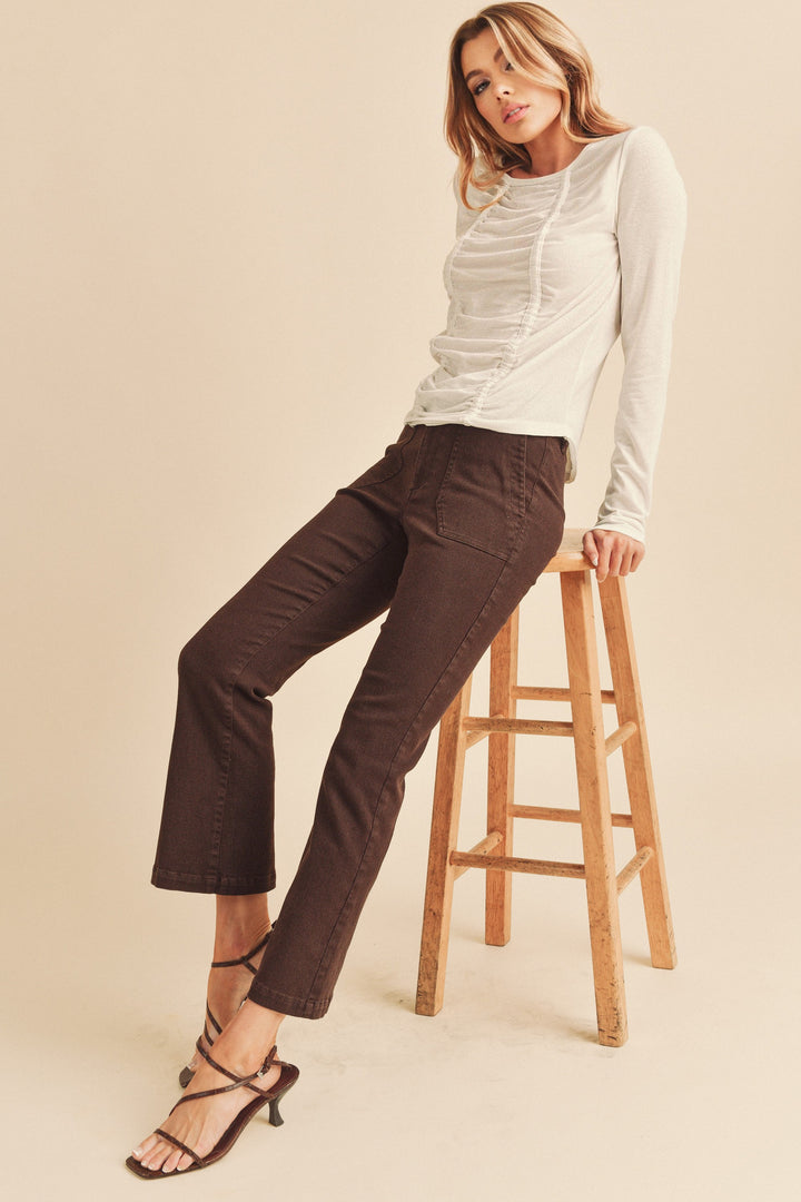 Navy Janesa Denim Pants