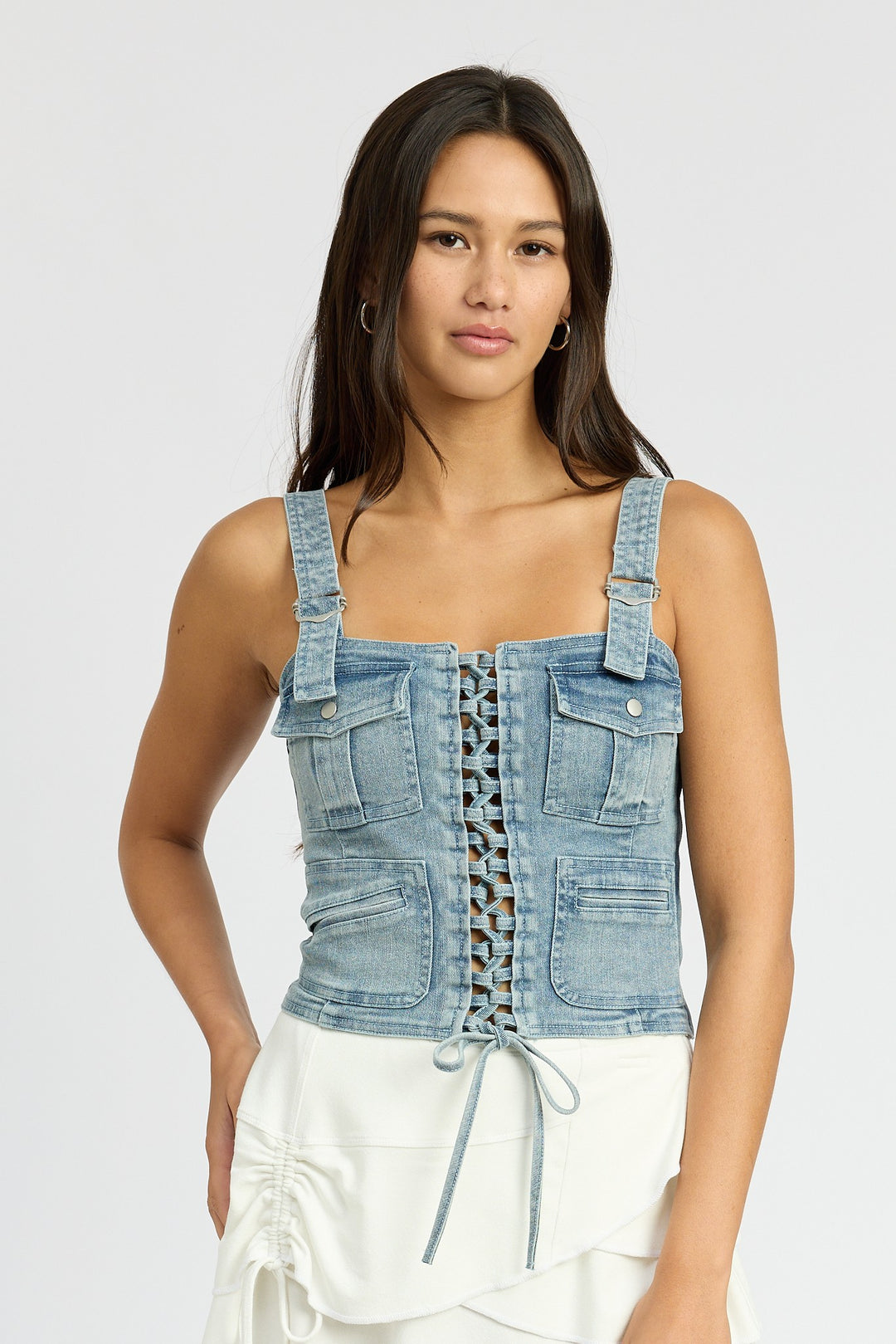 Denim Cargo Denim Corset