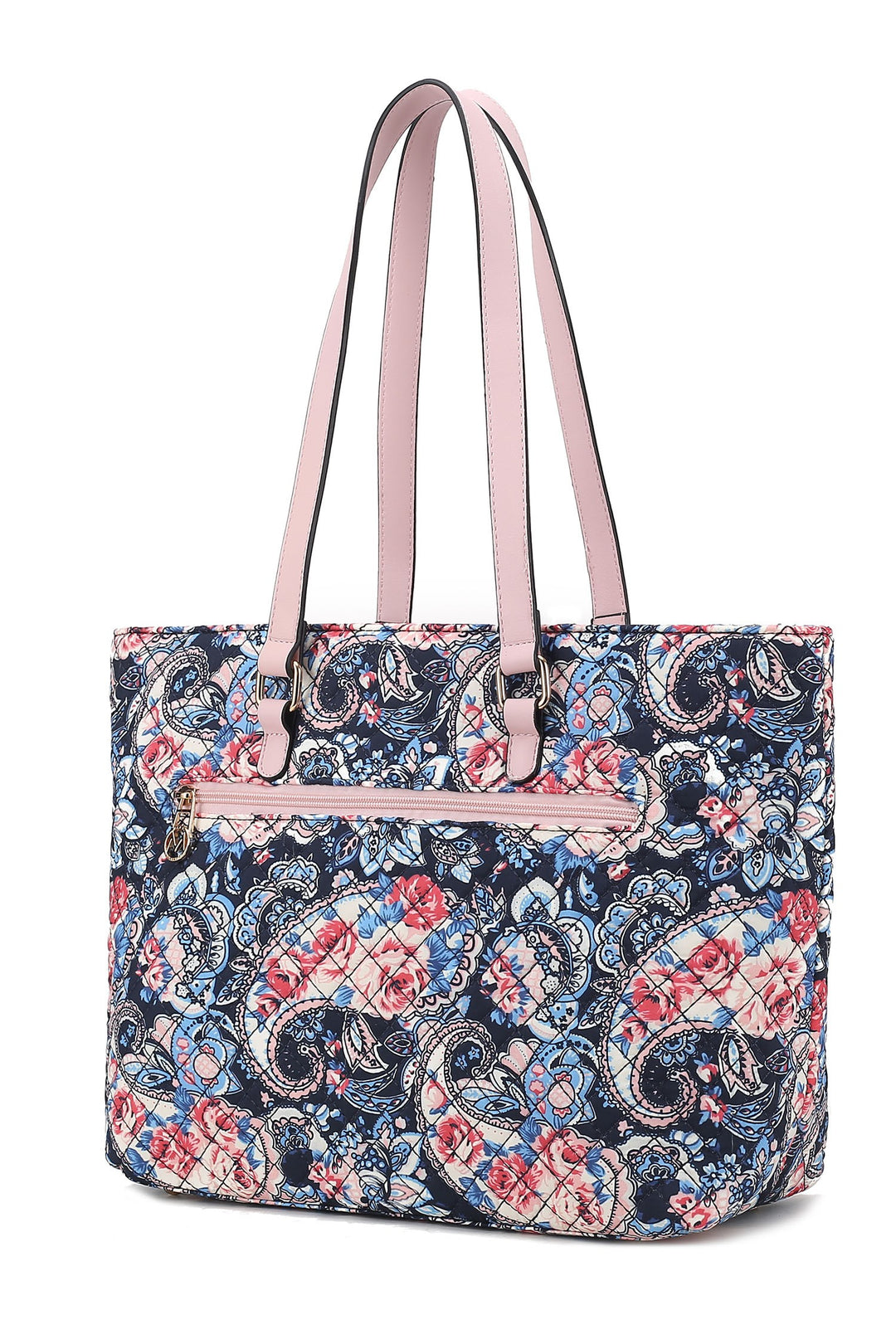 Green Mkf Collection Quilted Cotton Botanical Tote Bag