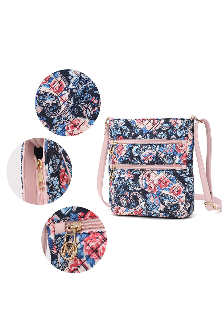 Mkf Collection Lainey Botanical Pattern Crossbody