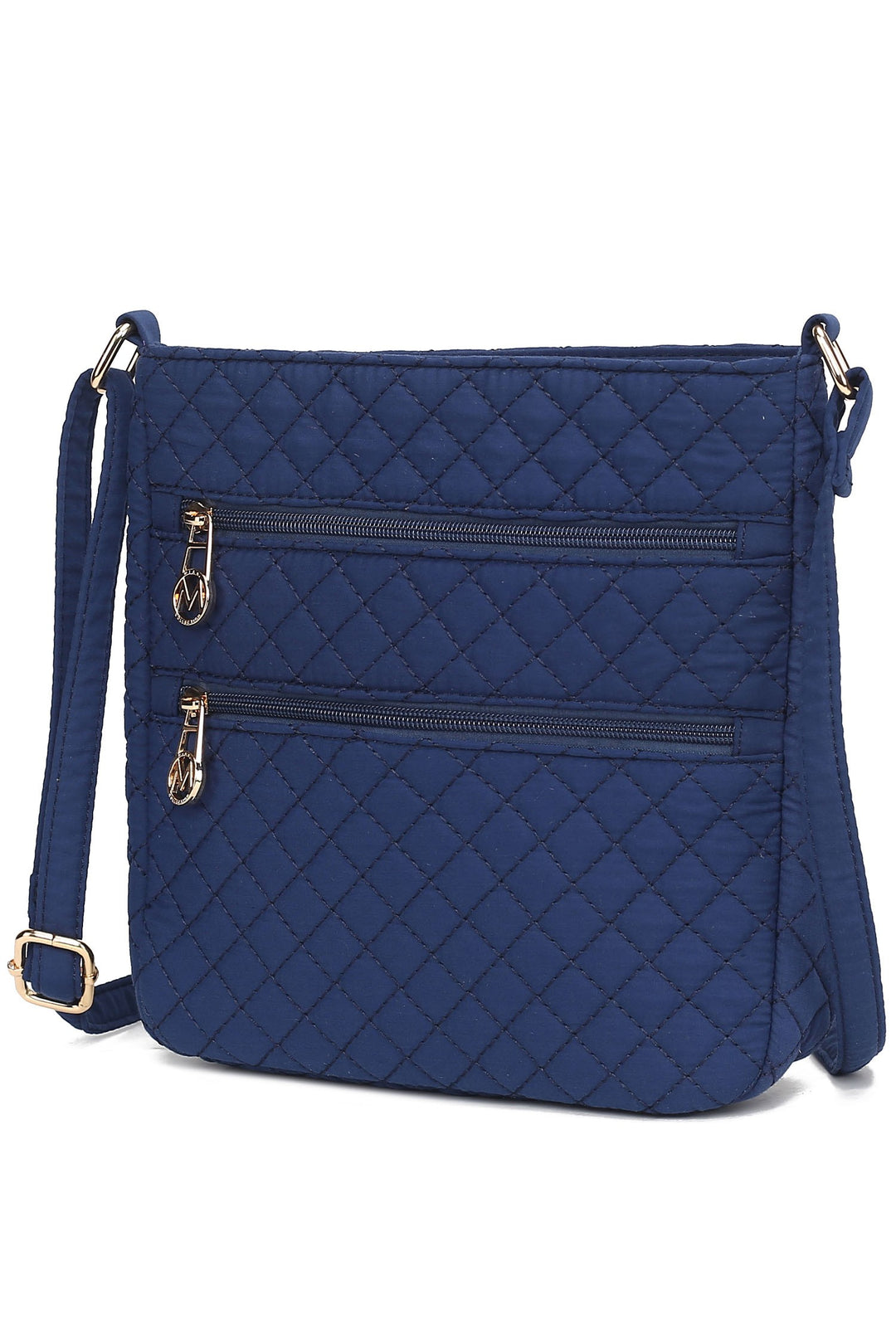 Red Mkf Collection Solid Quilted Cotton Crossbody
