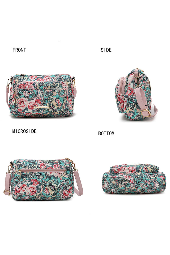 Mkf Collection Rosalie Botanical Pattern Crossbody
