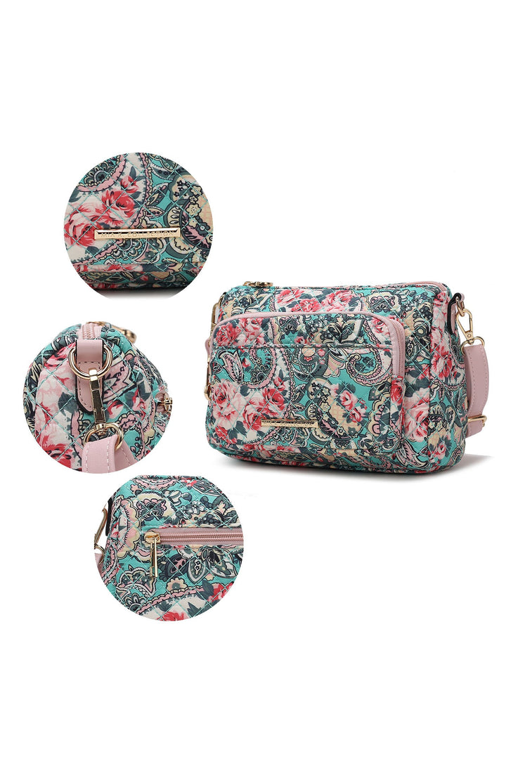 Mkf Collection Rosalie Botanical Pattern Crossbody