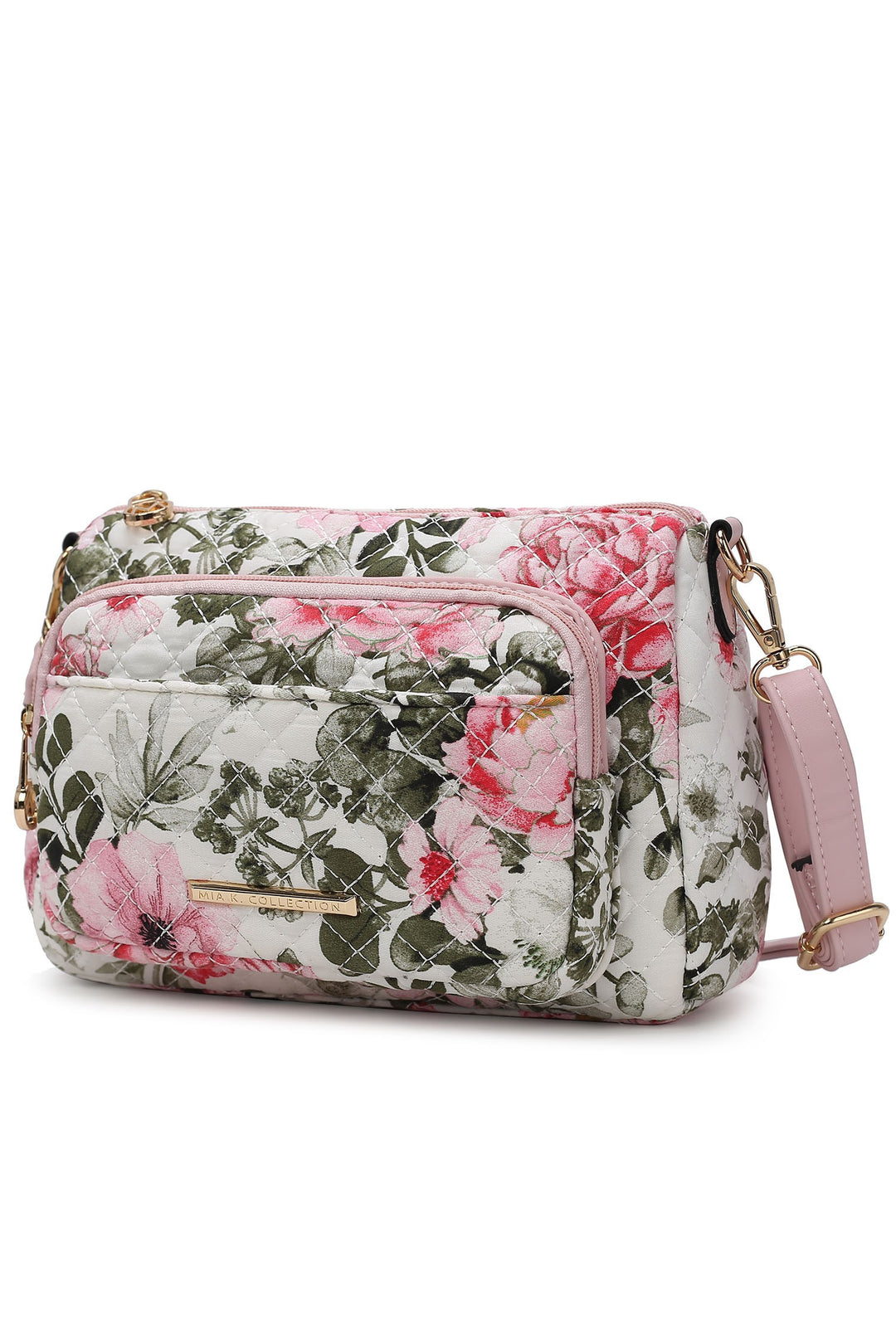 Green Mkf Collection Rosalie Botanical Pattern Crossbody