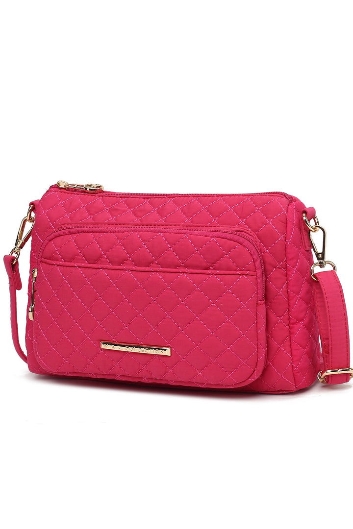 Red Mkf Collection Rosalie Solid Quilted Shoulder Bag