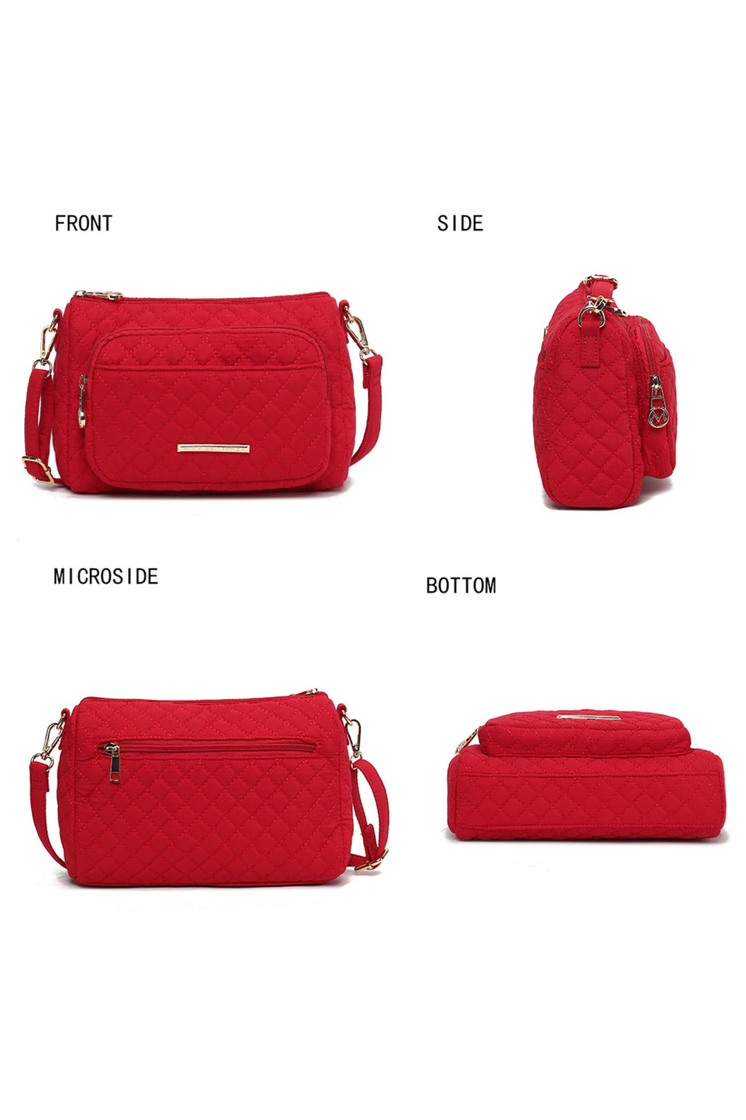 Mkf Collection Rosalie Solid Quilted Shoulder Bag