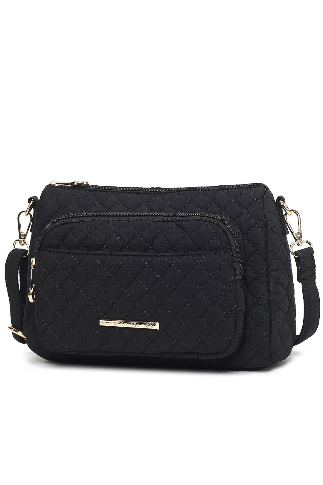 Brown Mkf Collection Rosalie Solid Quilted Shoulder Bag