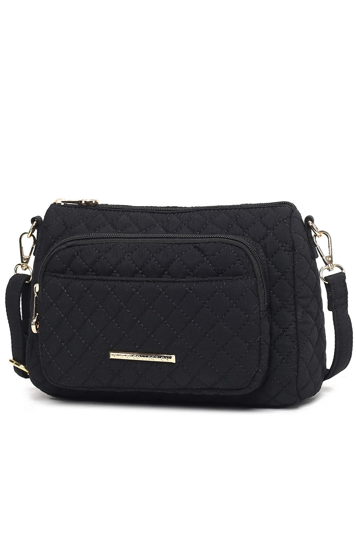 Brown Mkf Collection Rosalie Solid Quilted Shoulder Bag