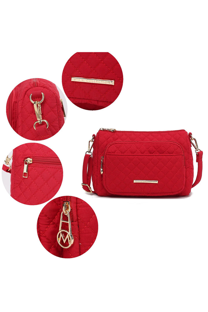 Mkf Collection Rosalie Solid Quilted Shoulder Bag