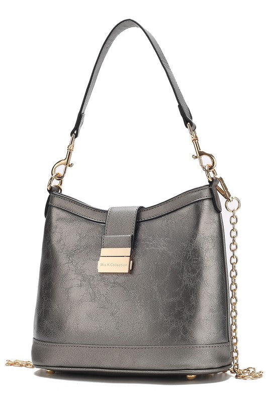 Yellow Mkf Collection Pilar Vegan Leather Shoulder Bag
