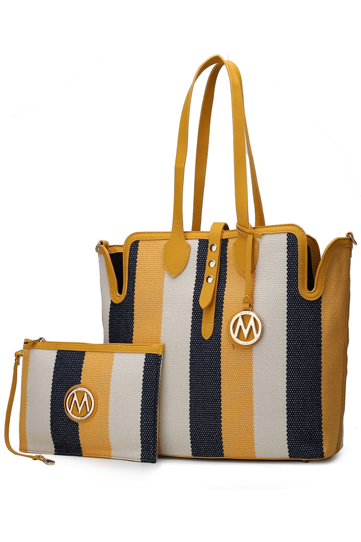 Cognac Combo Mkf Collection Juliana Oversize Tote Wristlet
