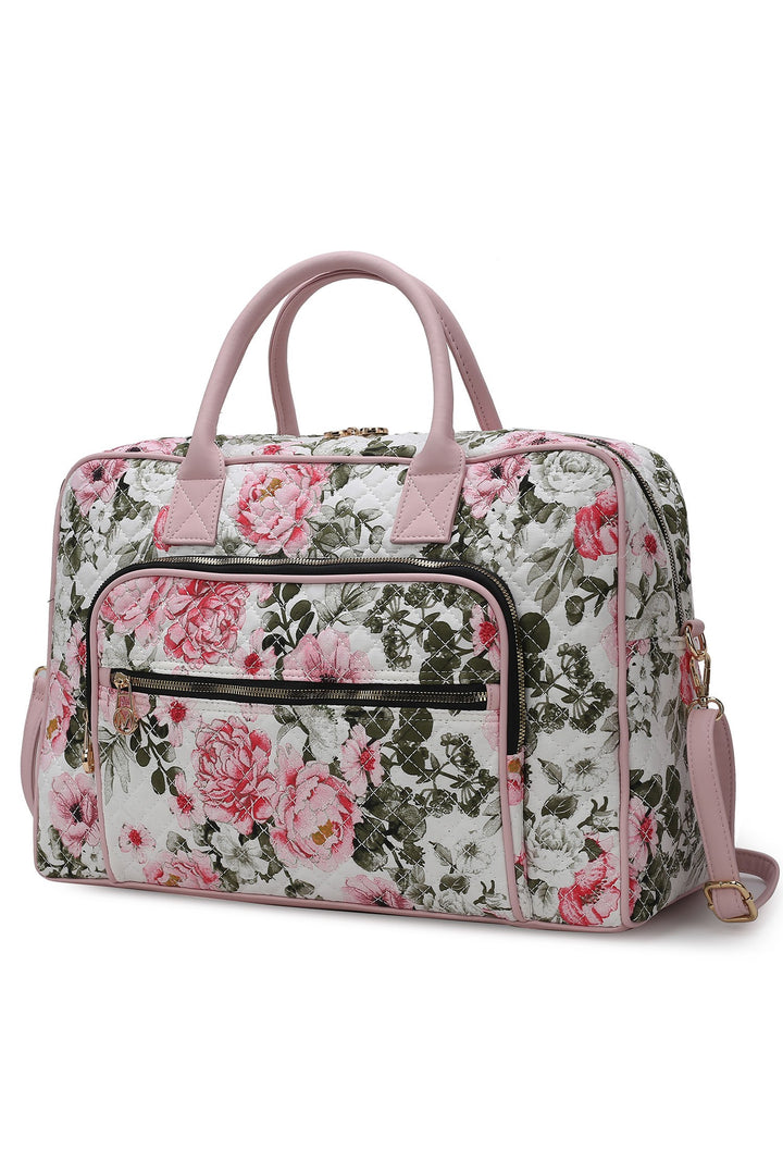 Green Mkf Collection Jayla Botanical Pattern Duffle Bag