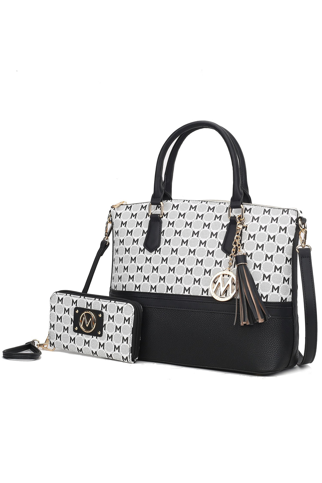 Charcoal Mkf Collection Saylor Tote And Matching Wallet