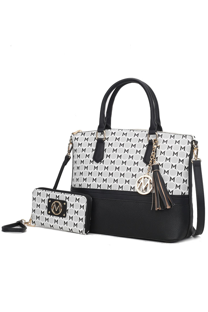 Charcoal Mkf Collection Saylor Tote And Matching Wallet