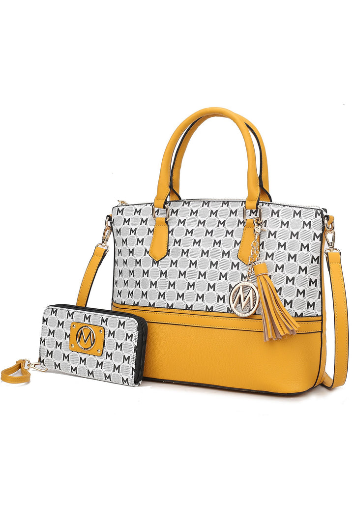 Pink Mkf Collection Saylor Tote And Matching Wallet