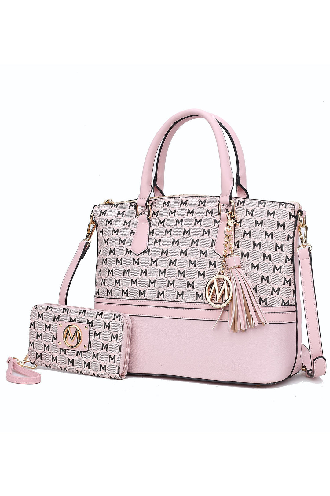 Mustard Mkf Collection Saylor Tote And Matching Wallet