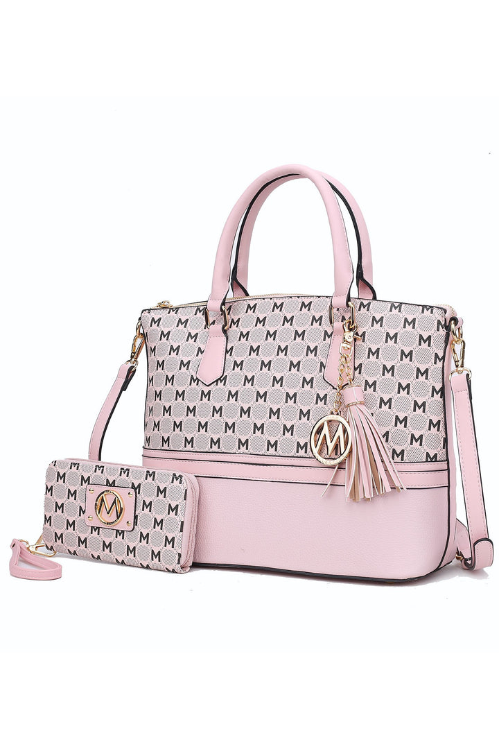 Mustard Mkf Collection Saylor Tote And Matching Wallet