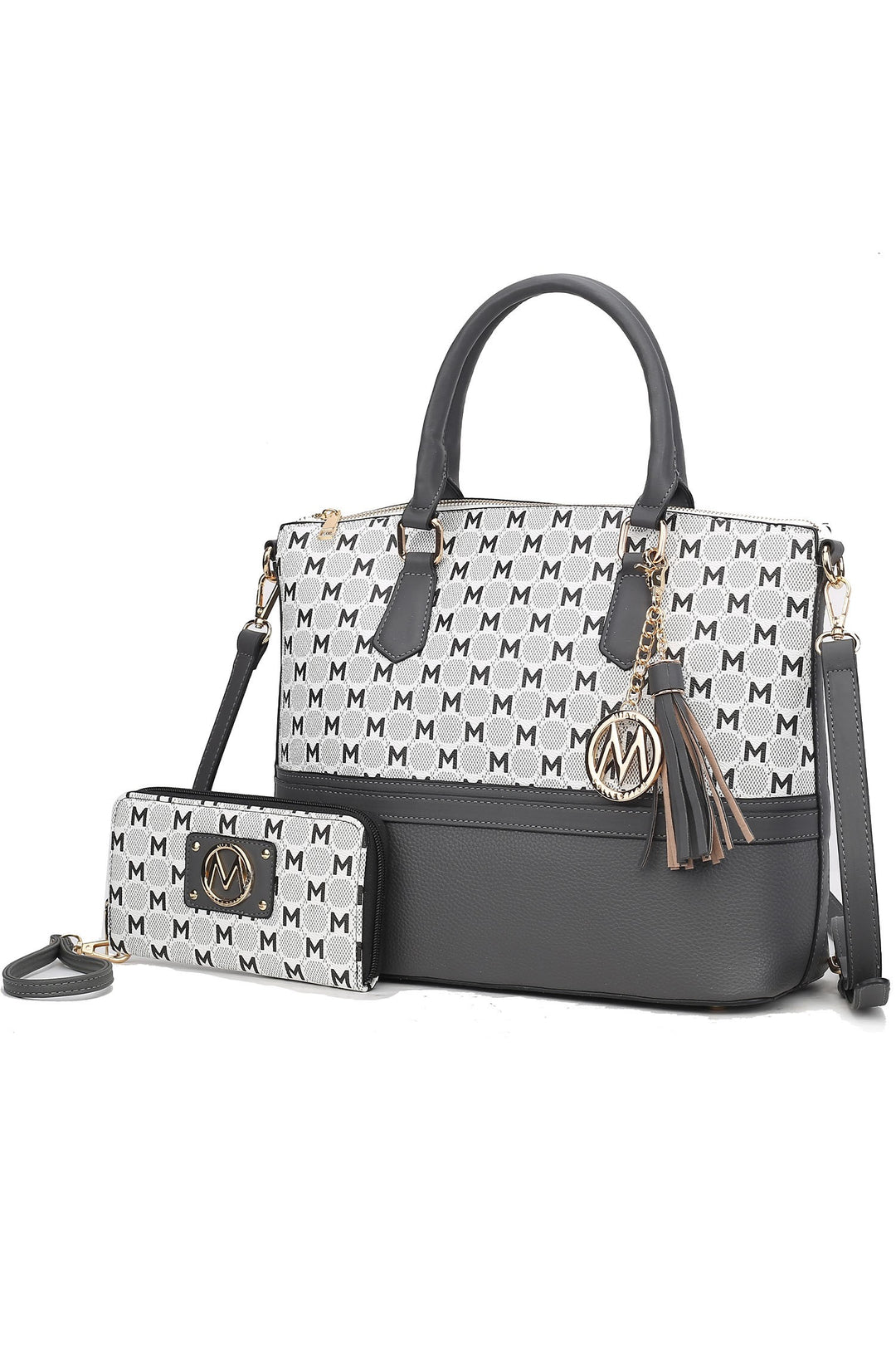 Taupe Mkf Collection Saylor Tote And Matching Wallet