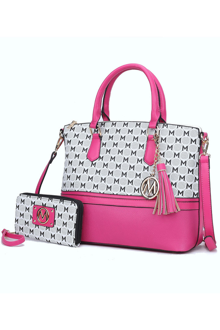 Red Mkf Collection Saylor Tote And Matching Wallet