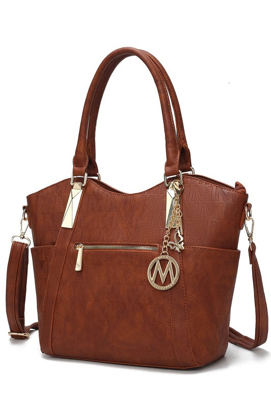 Chocolate Mkf Collection Hazel Vegan Leather Tote By Mia K